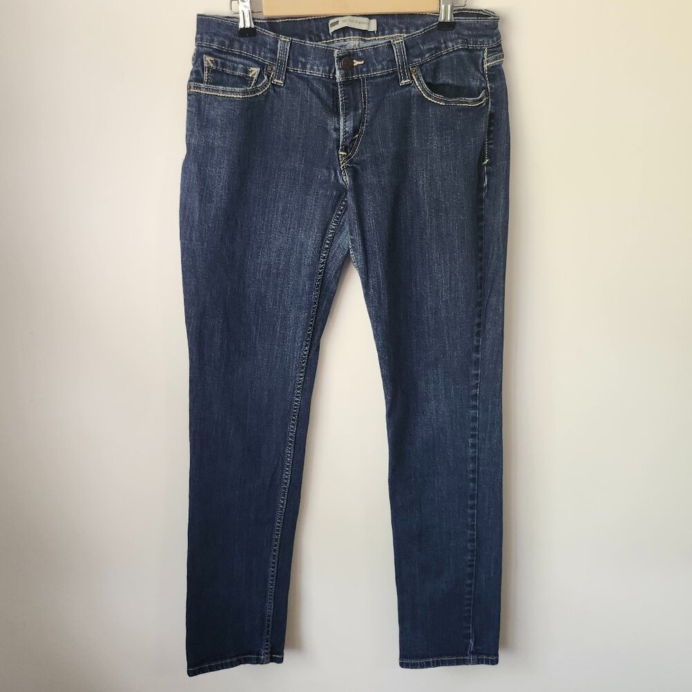 Levi’s 524 Too Superlow Jeans Women’s 13 Medium Dark Wash Stretch Denim